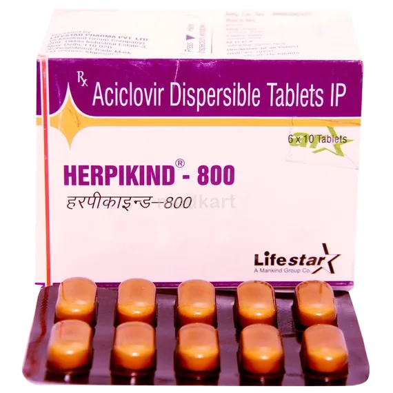 herpikind 800mg tablet 10's